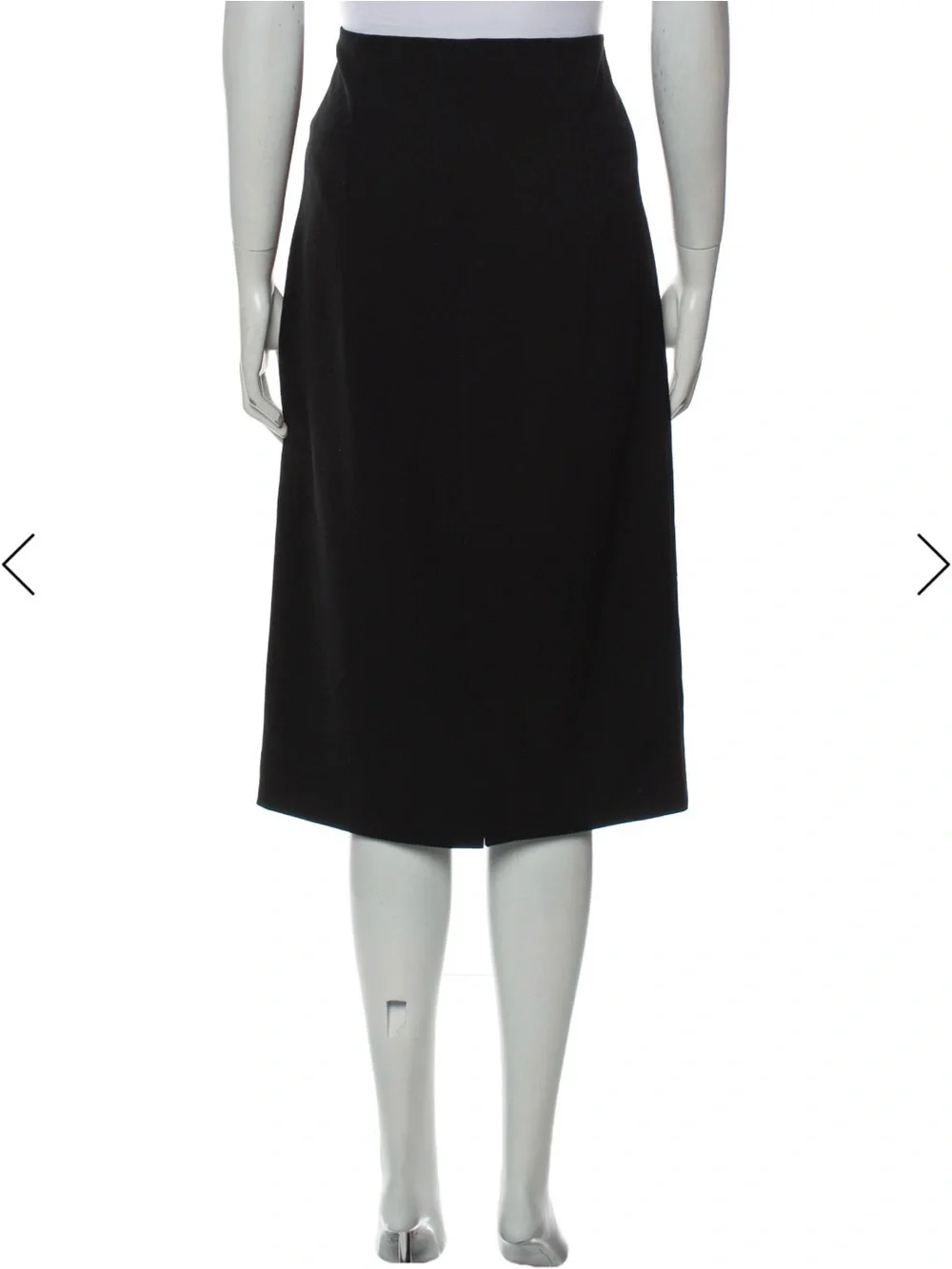 Hache Women's Black Midi A-line Skirt